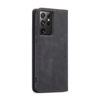 Retro Wallet Slim voor Samsung S21 Ultra Zwart