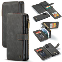 2 in 1 Zipper Wallet for Samsung S21 Plus Black