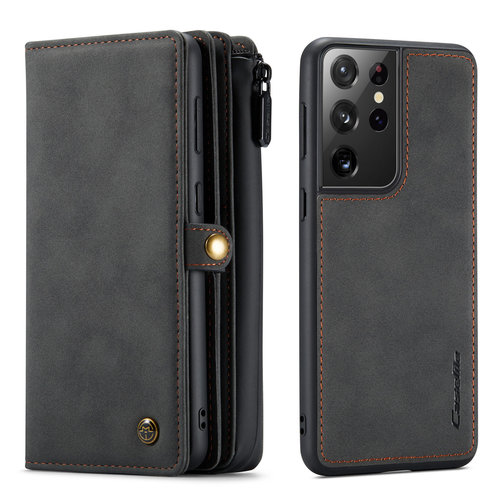  CaseMe Multi Wallet voor S21 Ultra Zwart 