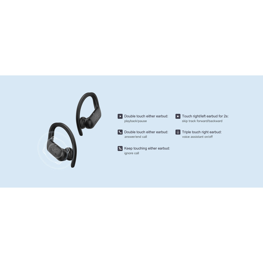 Auriculares deportivos inalámbricos T6 TWS