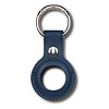 Devia Apple AirTag Leather Keychain Ring Blue