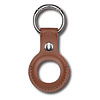 Devia Apple AirTag Leather Keychain Ring Brown