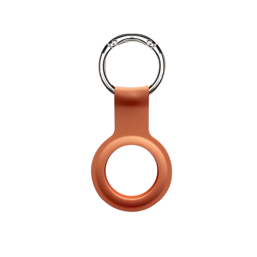 Apple AirTag Silicone Keychain Ring Orange