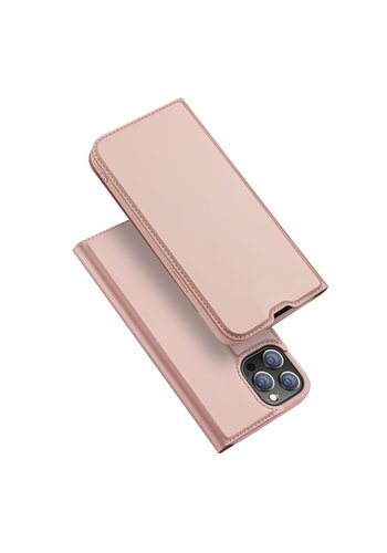  Dux Ducis Libreria Skin Pro per iPhone 13 Pro rosa 