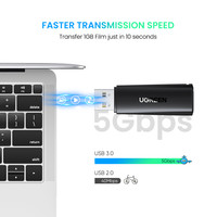 Lector de tarjetas 2 en 1 USB 3.0 a SD y Micro SD