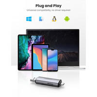 2-in-1 USB-C OTG Kaartlezer