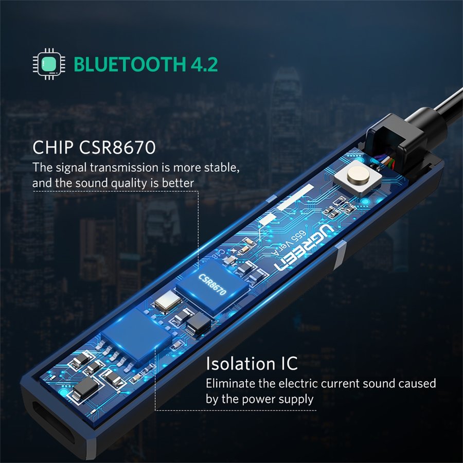 Transmisor de audio Bluetooth 5.0