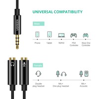 Headphone Splitter Cable with Microphone