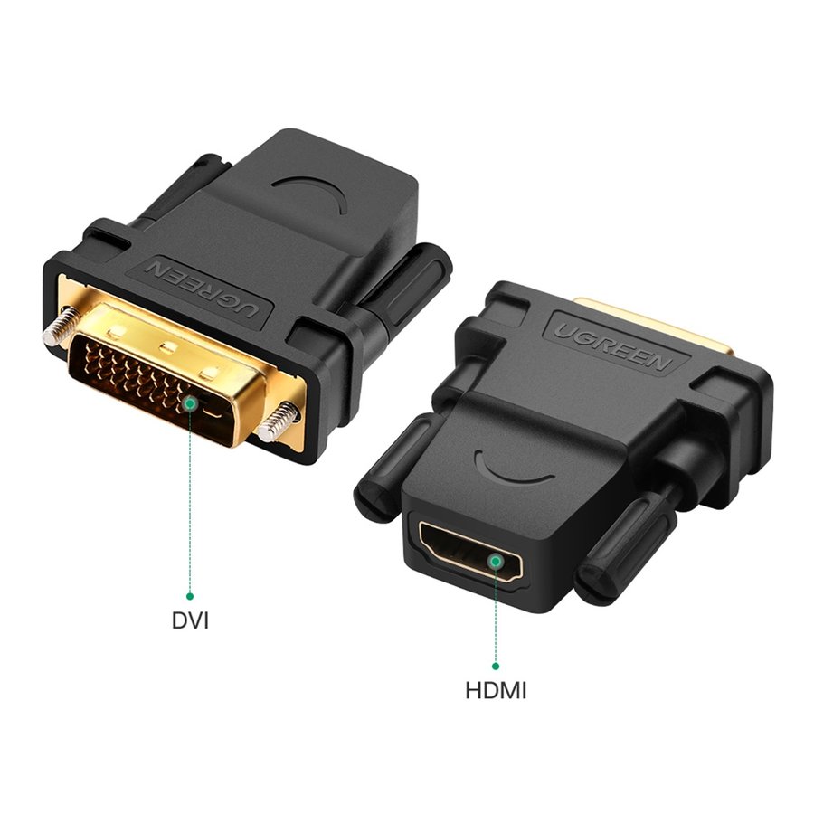 Adaptador HDMI Hembra a DVI 24 + 1 Macho