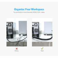 Beschermbuis en Kabelorganizer 25mm 1.5m (Zwart)