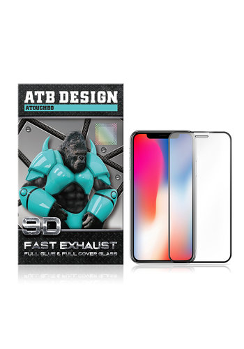  ATB Design 9D Full Glue in vetro temperato iPhone 14 Plus/13 Pro Max 