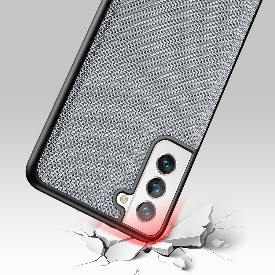 Nylon Hoesje voor Samsung S22 Plus Grijs