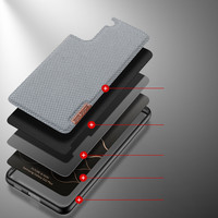 Nylon Hoesje voor Samsung S22 Plus Grijs