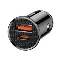 Autolader USB-A/USB-C 30W Universeel Zwart