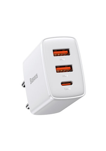  Baseus Compact Reislader 2x USB-A + USB-C 30W 