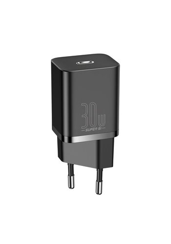  Baseus Super Si Fast Charger 1C 30W EU Black 