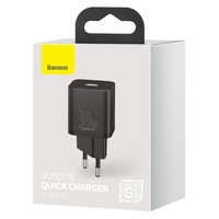 Chargeur Super Si Rapide 1C 30W UE Noir