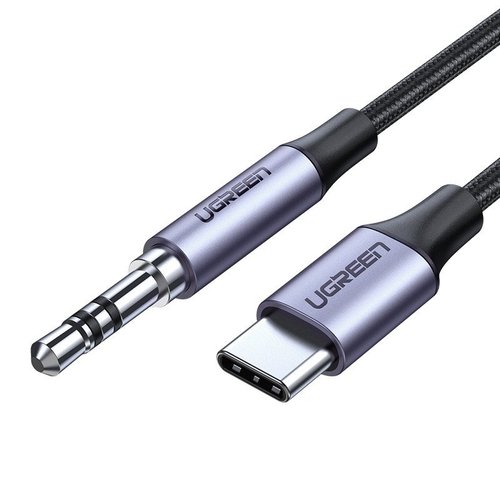  UGreen USB-C na gniazdo słuchawkowe 3,5 mm Kabel AUX 1 m 