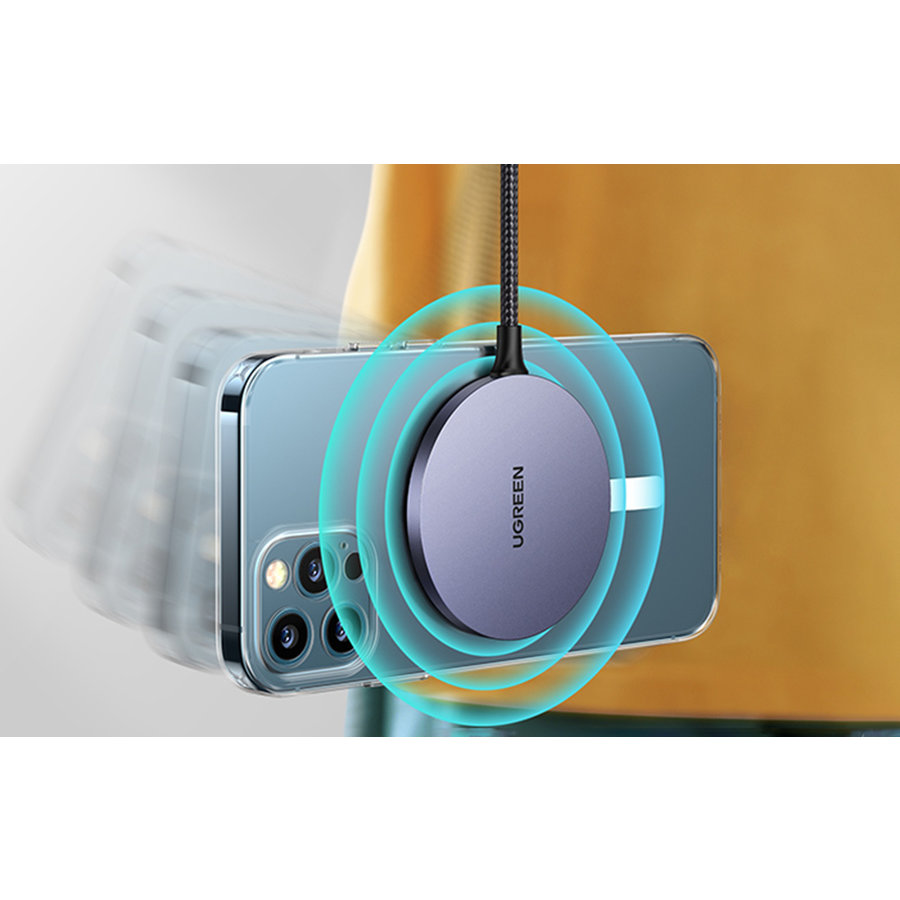Chargeur MagSafe sans fil Ugreen 15W en gros   - Colorfone -  Plateforme B2B internationale