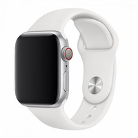 Apple Watch 42/44/45 mm weißes Armband – Sportarmband der Deluxe-Serie