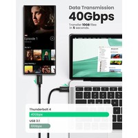 100W Thunderbolt 4 USB-C cable 0.8m