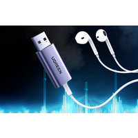 Adaptador de audio USB 2.0 a 3,5 mm