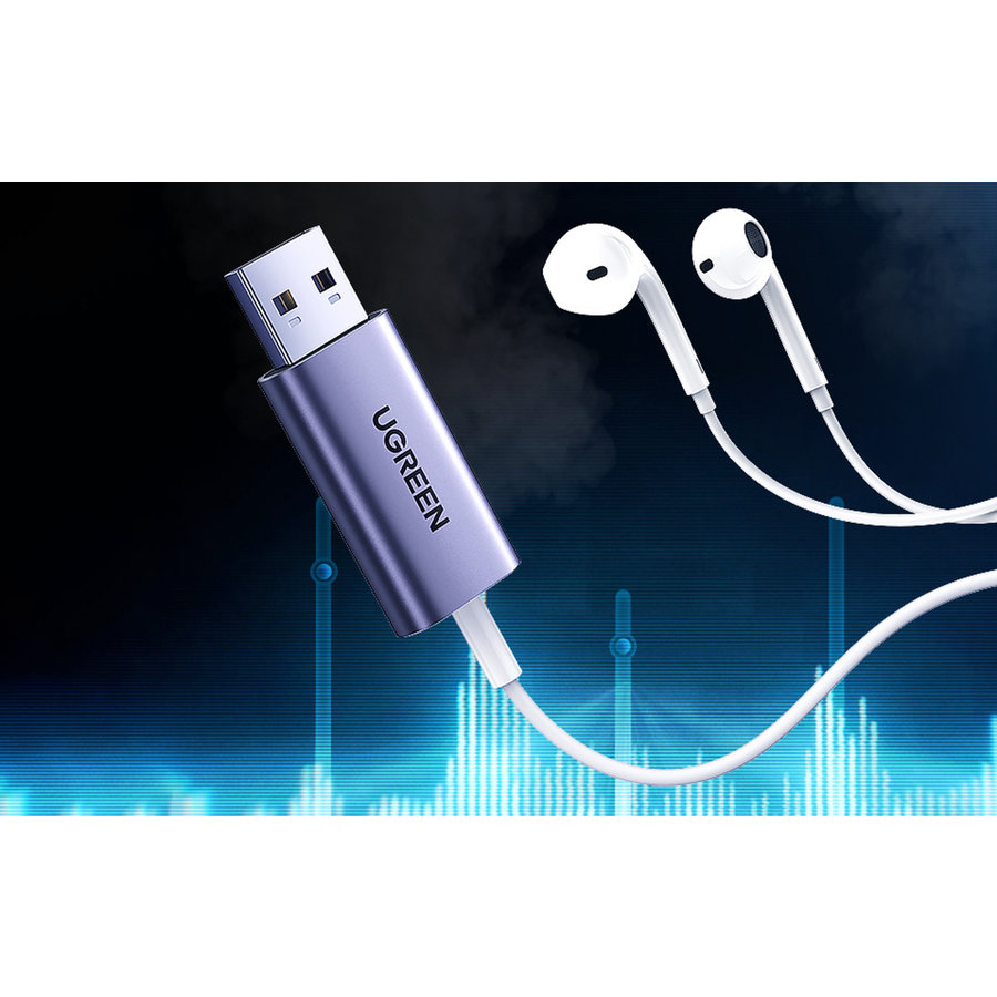 Adaptateur audio USB 2.0 vers 3,5 mm