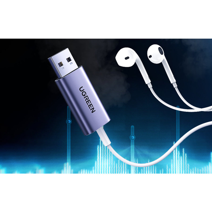 USB 2.0 to 3.5mm Audio Adapter