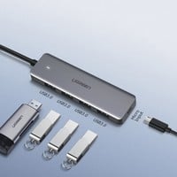 5-in-1 USB-C Hub met 4x USB 3.2 + 1x Micro USB