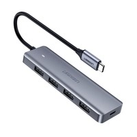 Concentrador USB-C 5 en 1 con 4x USB 3.2 + 1x Micro USB