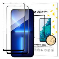 2x pełne klejone zabezpieczenie ekranu iPhone 14 Plus/13 Pro Max szkło hartowane