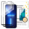 2x Full Glue Displayschutzfolie iPhone 14/13Pro/13 Panzerglas