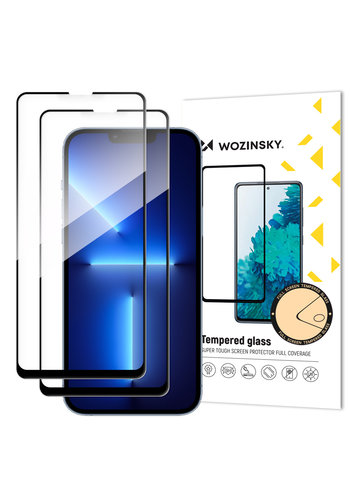  2x Full Glue Screen Protector iPhone 14/13Pro/13 Tempered Glass 