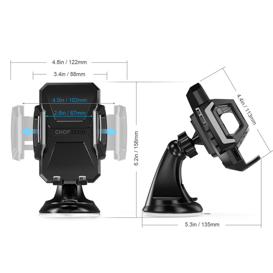 Chargeur sans fil 10 W/support de voiture