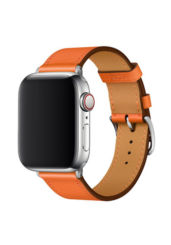  Devia Apple Watch Bracelet Cuir PU 42/44/45/49mm Orange 