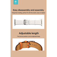 Cinturino in pelle PU per orologio Apple 38/40/41 mm Arancione