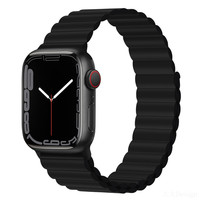Apple Watch 42/44/45/49mm Czarny pasek sportowy – Magnetyczny pasek Sport3 z serii Deluxe