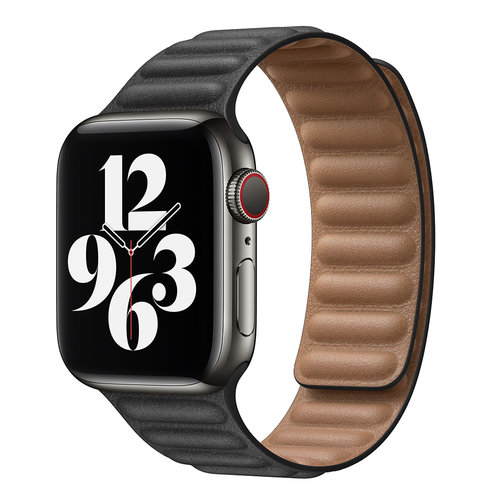  Devia Apple Watch Dwukolorowy skórzany pasek 38/40/41 mm Czarny 