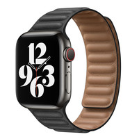 Apple Watch Two-Tone Leder Bandje 42/42/45/49mm Zwart