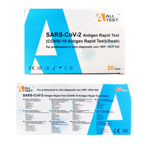  AllTest 800x COVID-19 Professional  TestKit (Swab)- 1 karton 