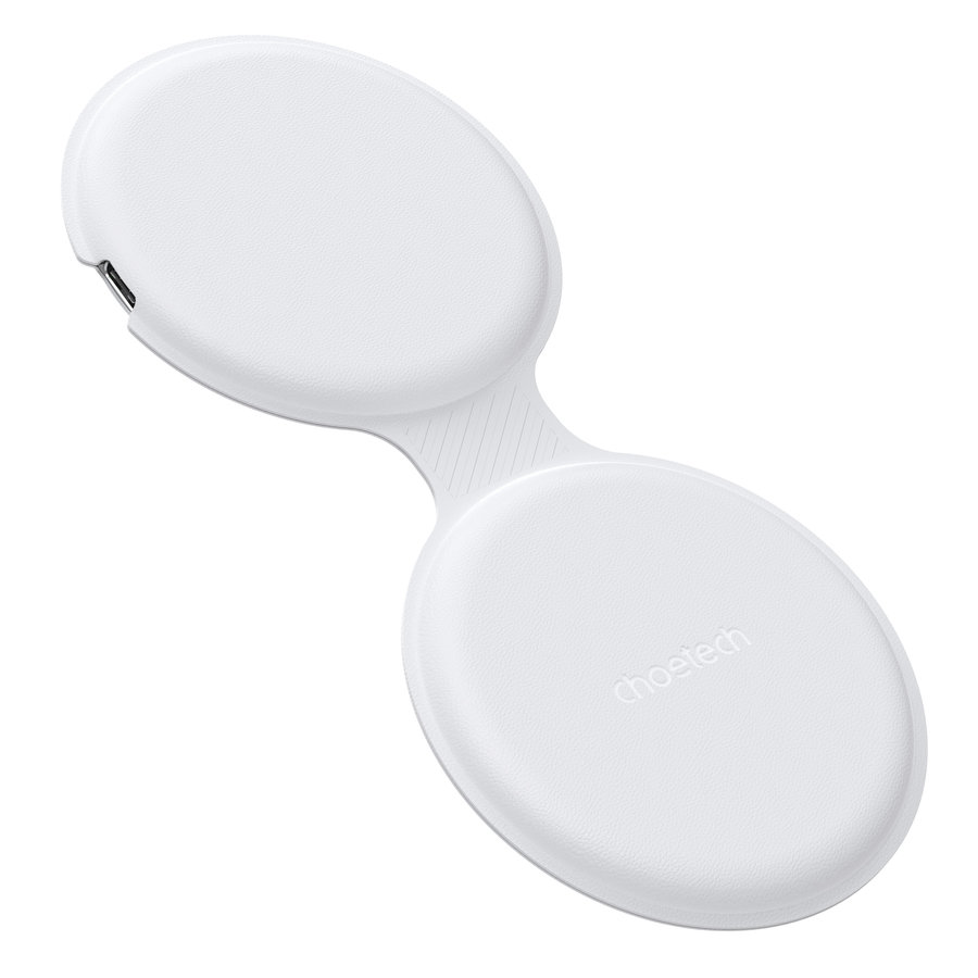 Caricabatterie wireless doppio compatto 2in1