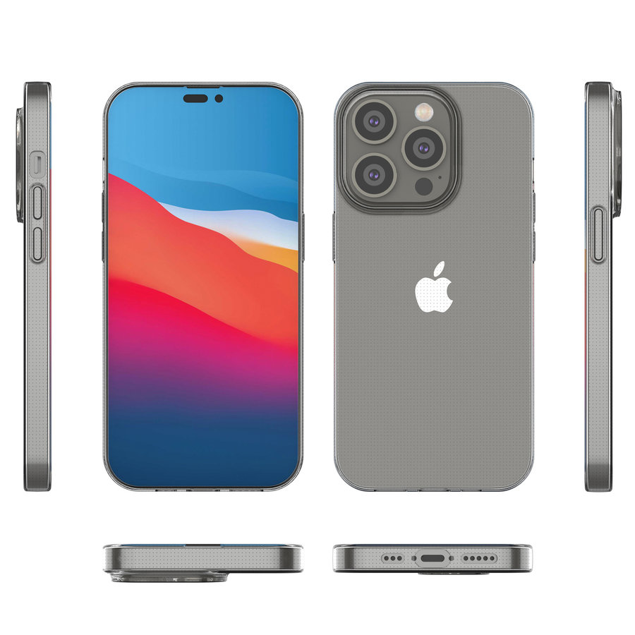 Ultra przezroczyste etui z TPU do iPhone’a 14 Pro 0,5 mm