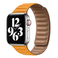 Zweifarbiges Lederarmband für die Apple Watch, 42/44/45/49 mm, Kalifornien