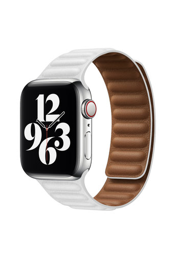  Devia Apple Watch Zweifarbiges Lederarmband 38/40/41 mm Weiß 