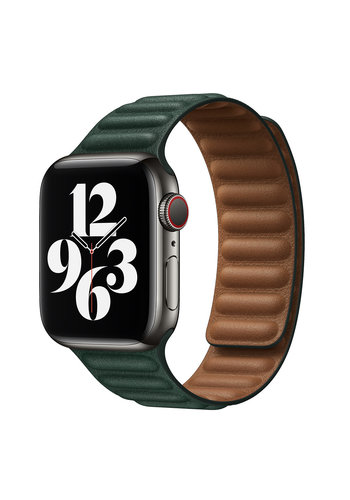  Devia Apple Watch cinturino in pelle bicolore 42/44/45/49 mm verde 