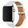 Devia Apple Watch PU Leather strap 42/44/45/49mm White