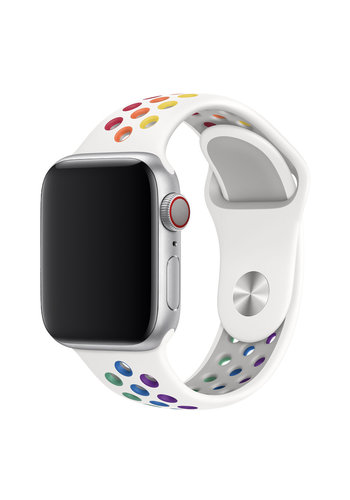 Bracelet Apple Watch 41mm / 40mm / 38 mm, Silicone avec Coque Antichoc Vert  - Français