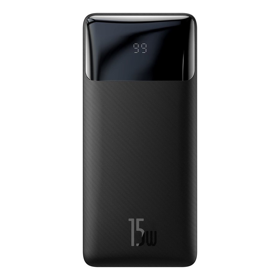 15W Power Bank 10,000 mAh Black