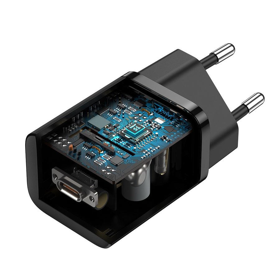 25W Super Si Chargeur Rapide Type-C Noir