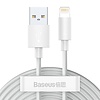 Baseus 2-pak USB-A do Lightning 1,5 m